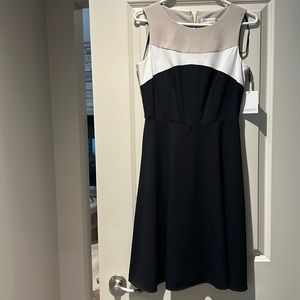 Calvin Klein tricolour dress